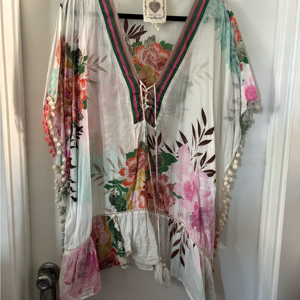 Floral V-Neck Women's Top